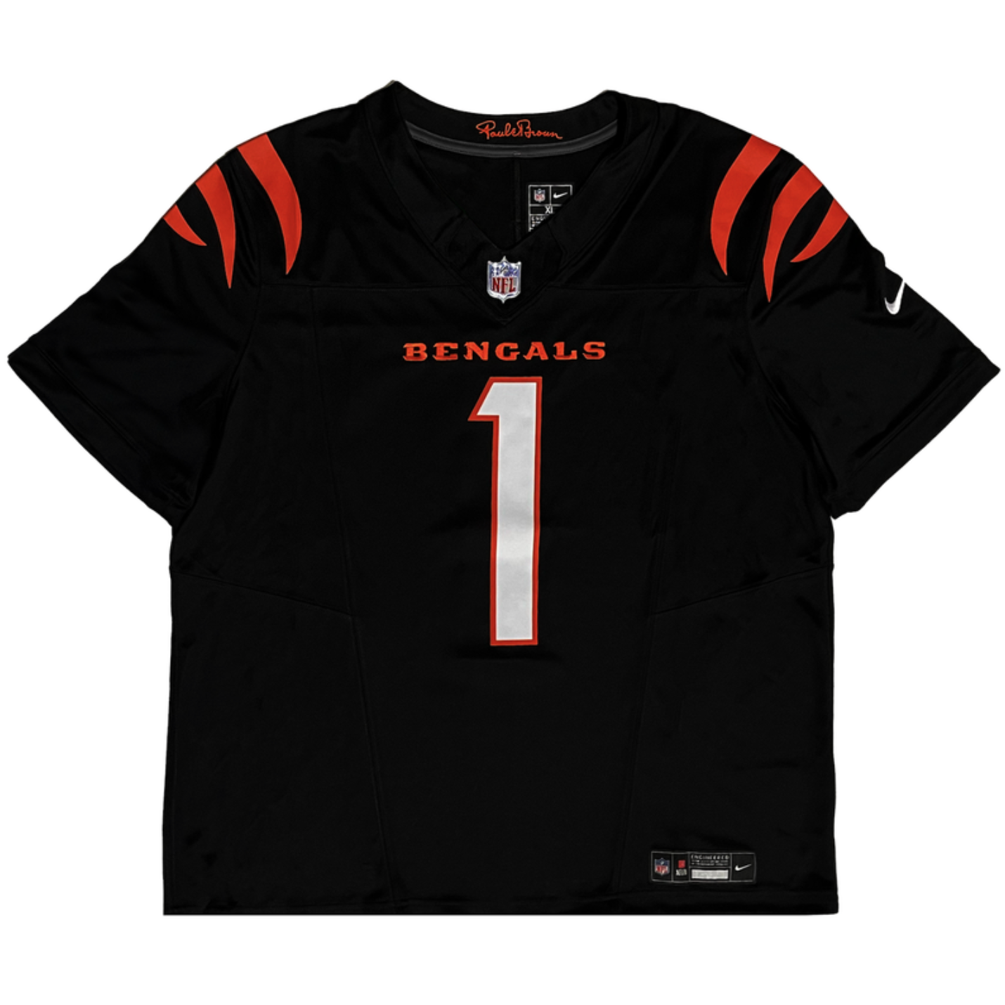 Ja'Marr Chase Autographed Bengals Black Nike Vapor Limited Jersey Beckett