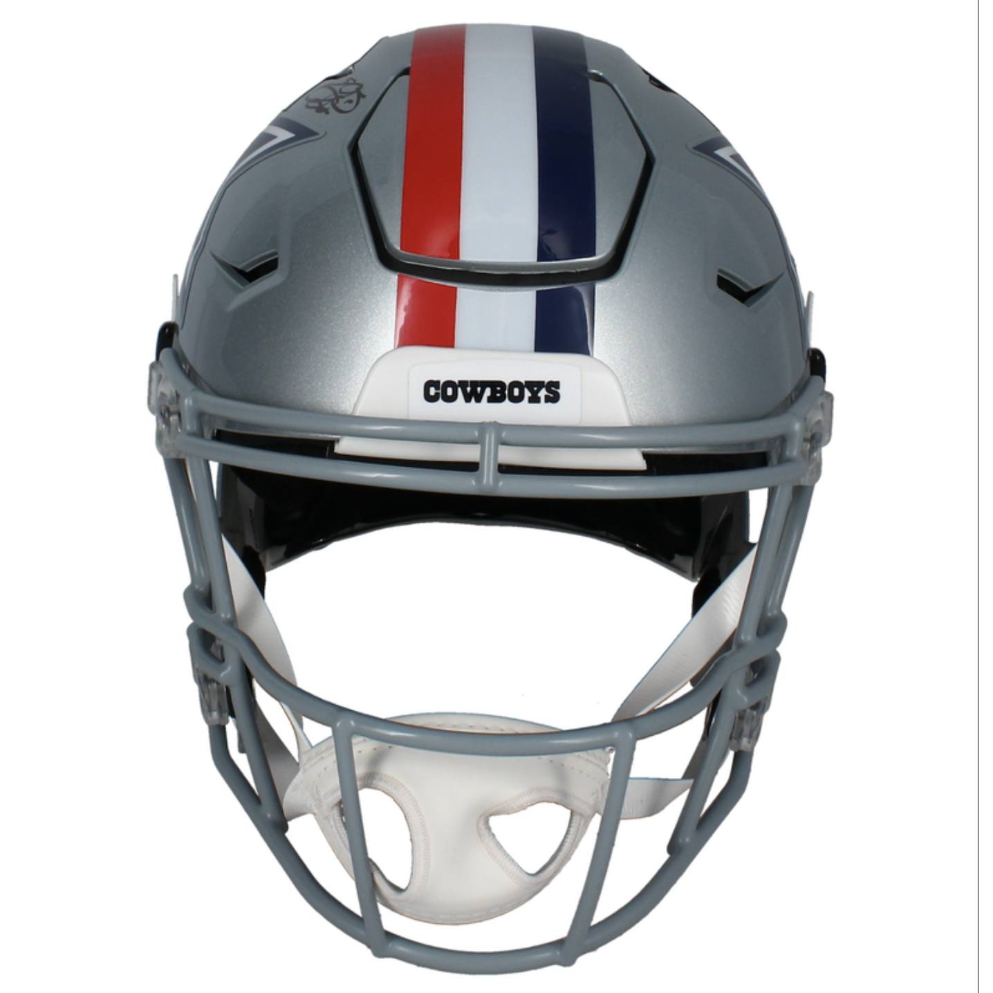 Emmitt Smith Autographed Cowboys Throwback Authentic Speedflex Helmet Beckett