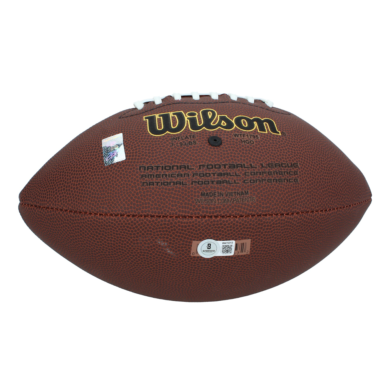 Emmitt Smith Autographed Dallas Cowboys Wilson Super Grip Football Beckett