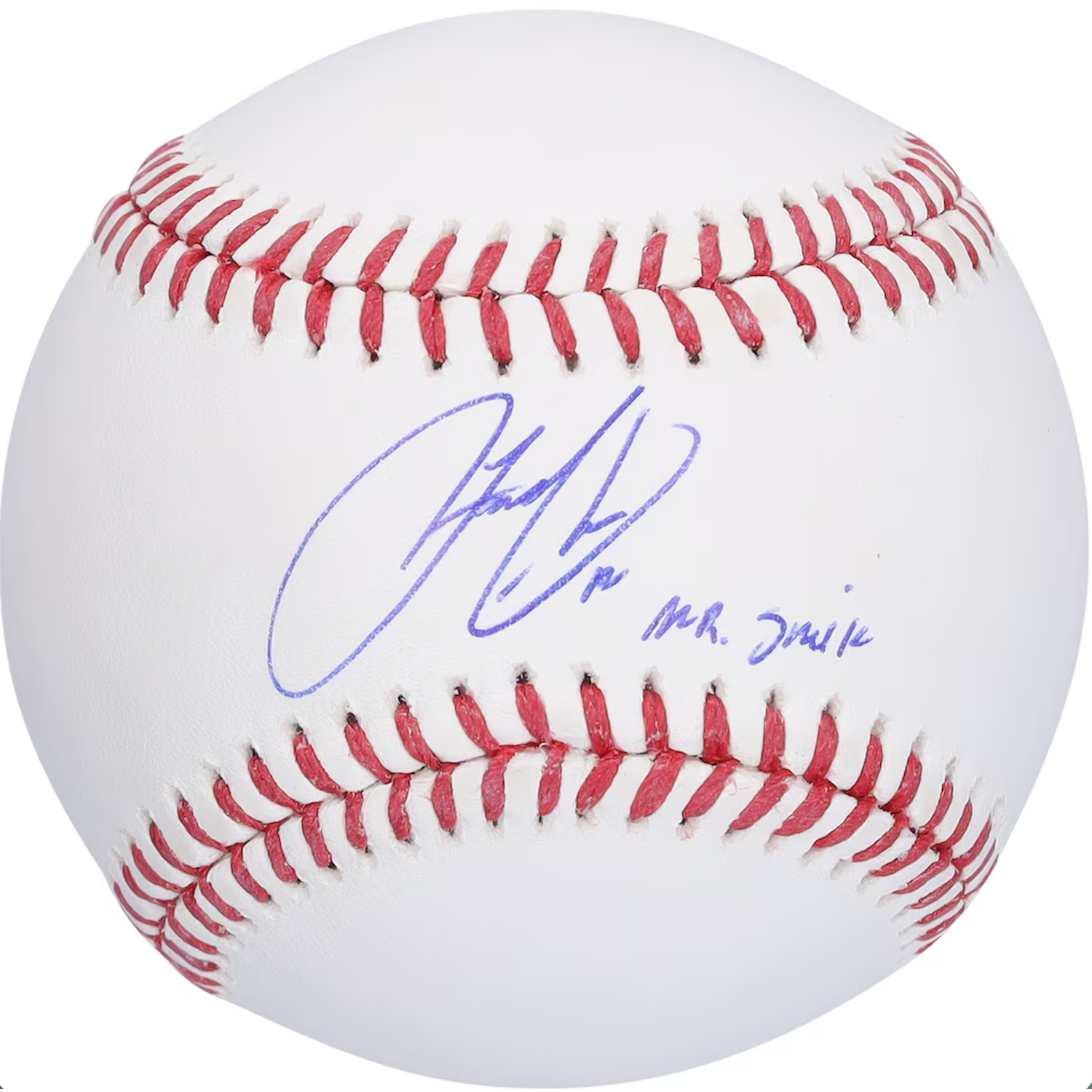 Francisco Lindor Autographed "Mr. Smile" Mets Official MLB Baseball Fanatics