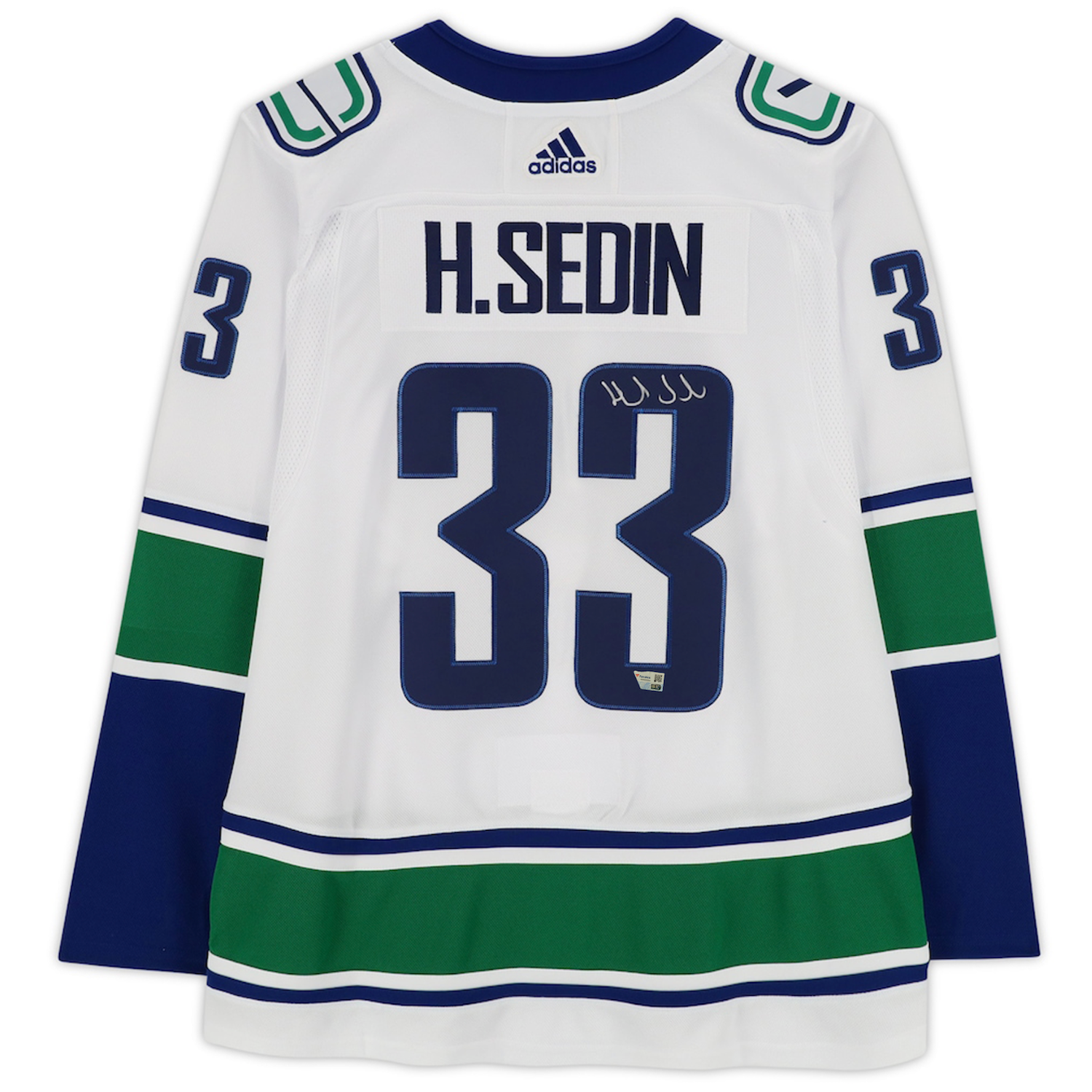 Henrik Sedin Autographed Vancouver Canucks Adidas Authentic Jersey Fanatics
