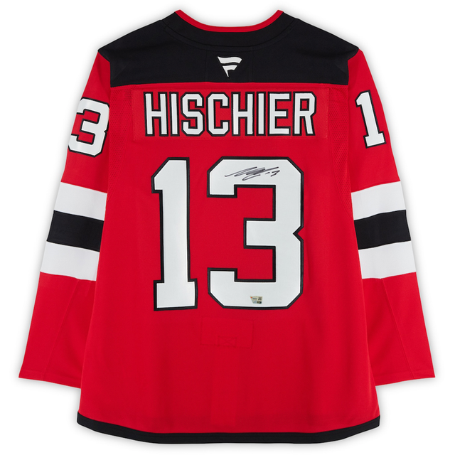 Nico Hischier Autographed New Jersey Devils Premium Jersey Fanatics