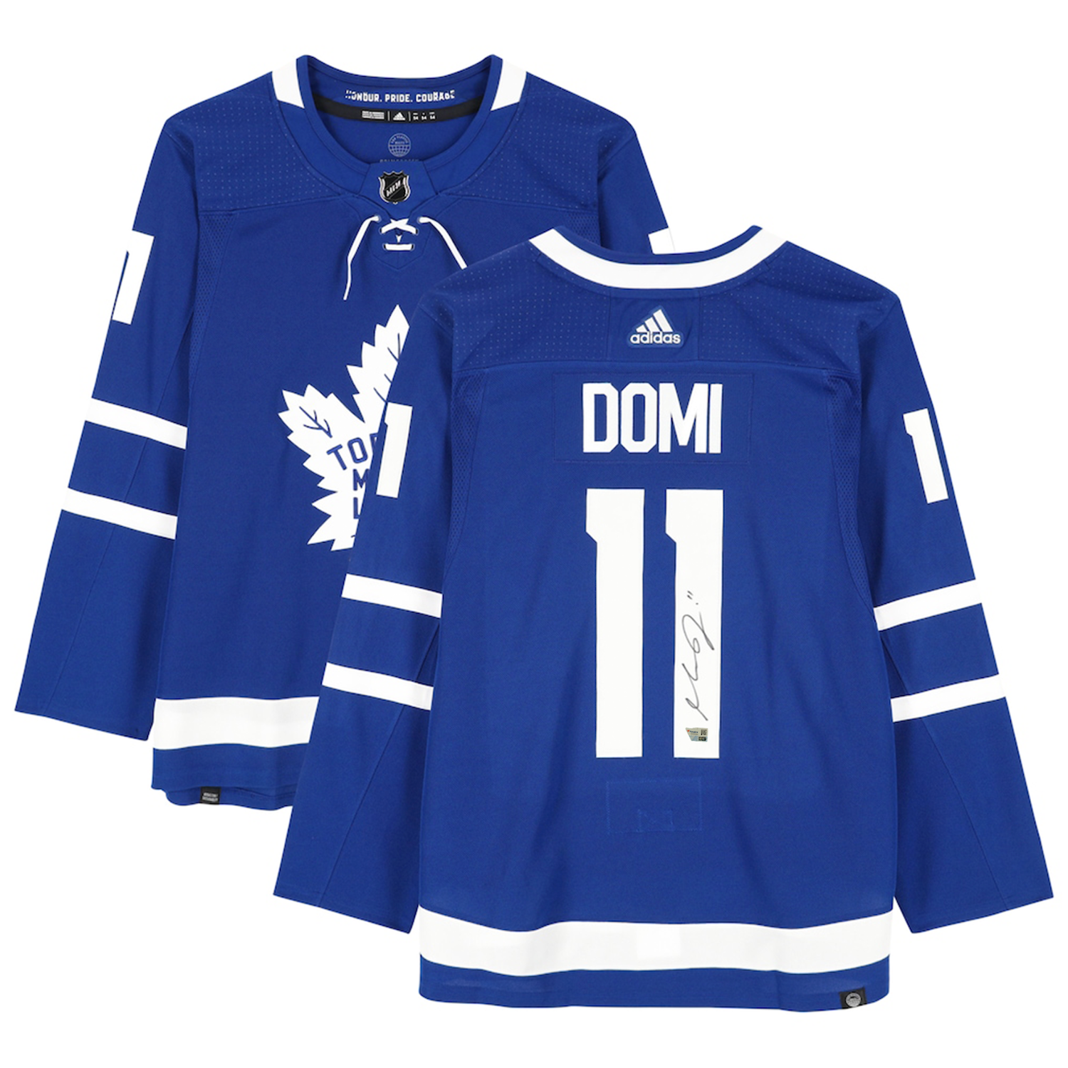 Max Domi Autographed Toronto Maple Leafs Blue Adidas Authentic Jersey Fanatics