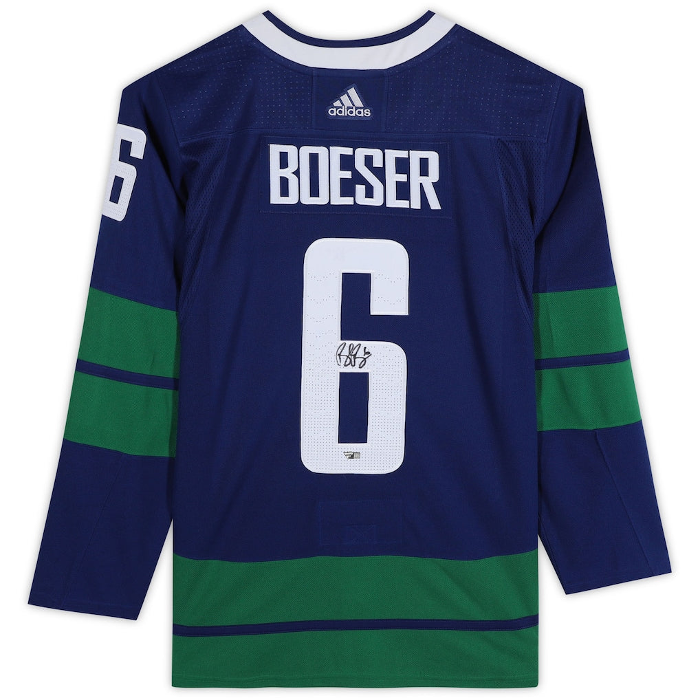 Brock Boeser Autographed Vancouver Canucks Authentic Jersey Fanatics