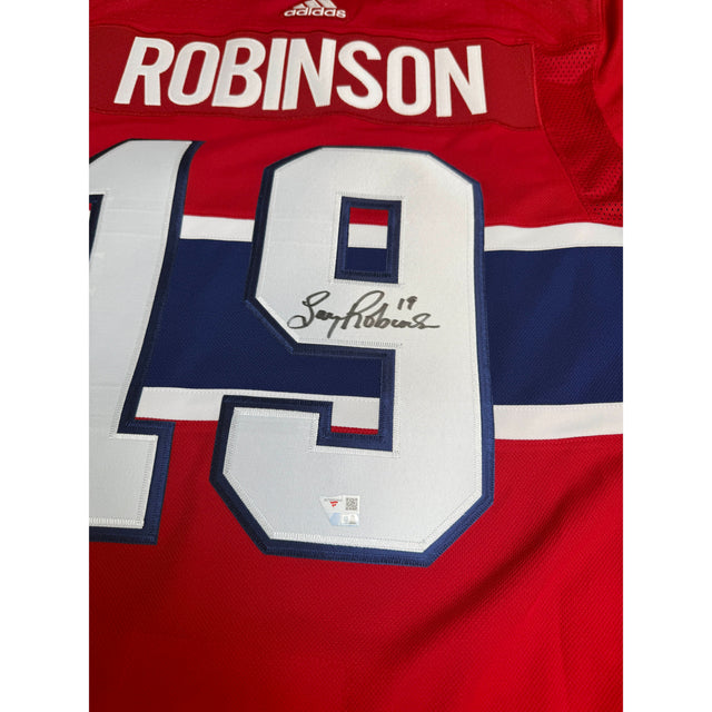 Larry Robinson Autographed Montreal Canadiens Authentic Red Jersey Fanatics