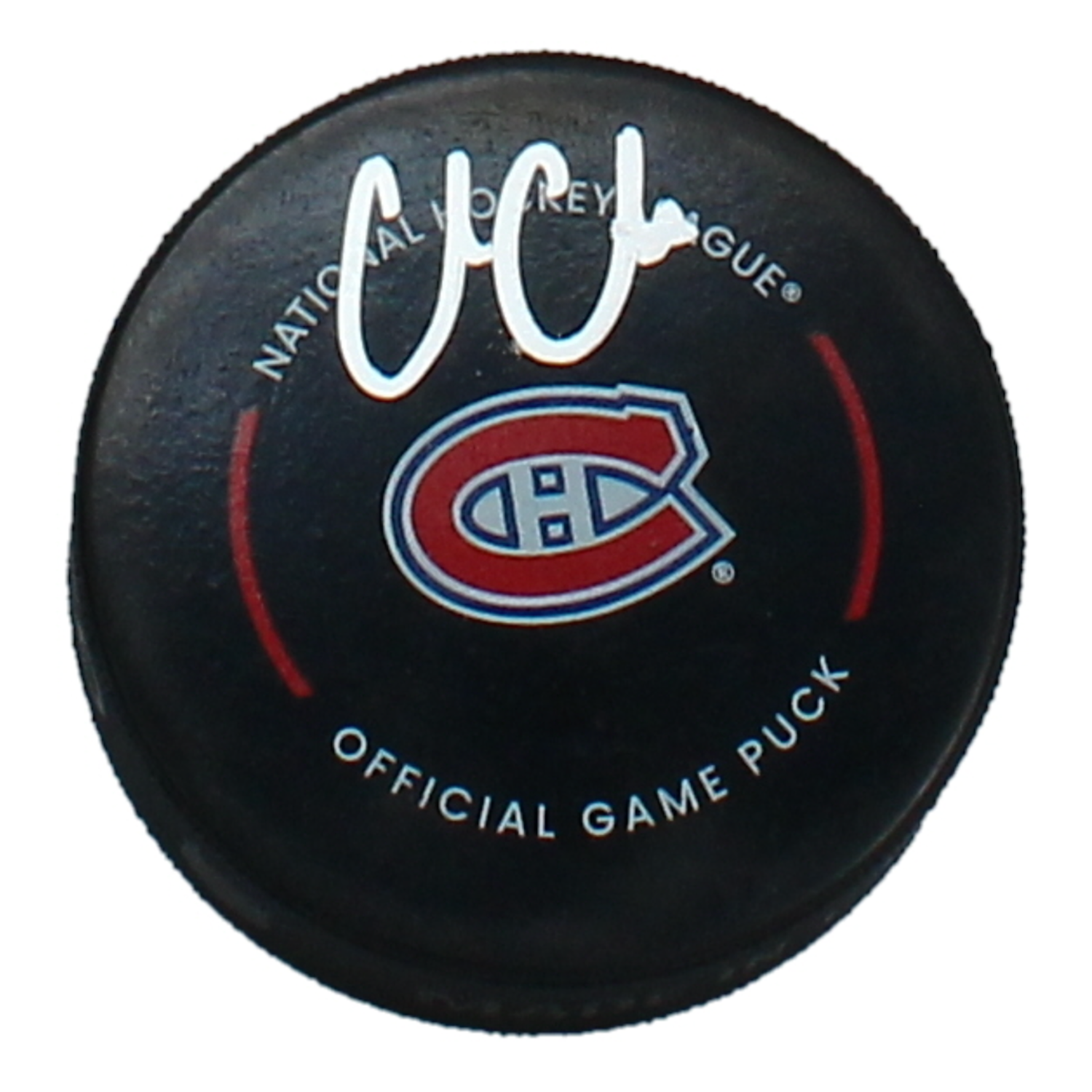 Cole Caufield Autographed Canadiens Autographed Official Game Puck Fanatics