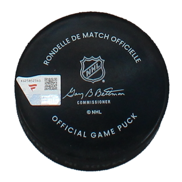 Cole Caufield Autographed Canadiens Autographed Official Game Puck Fanatics