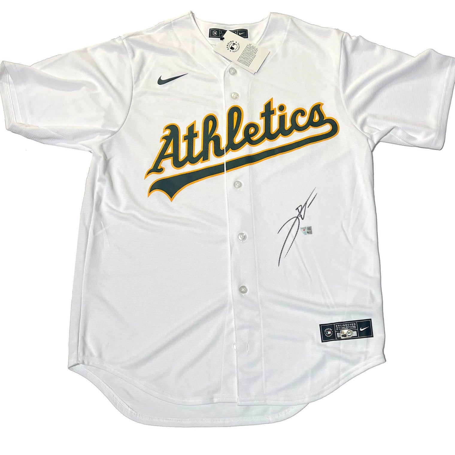 Leo De Vries Autographed Athletics Nike Jersey Fanatics