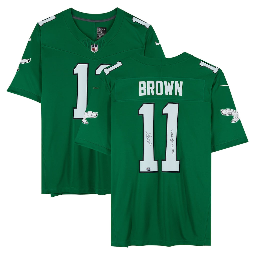 A.J. Brown Autographed "Swole Batman" Philadelphia Eagles Ltd. Jersey Fanatics