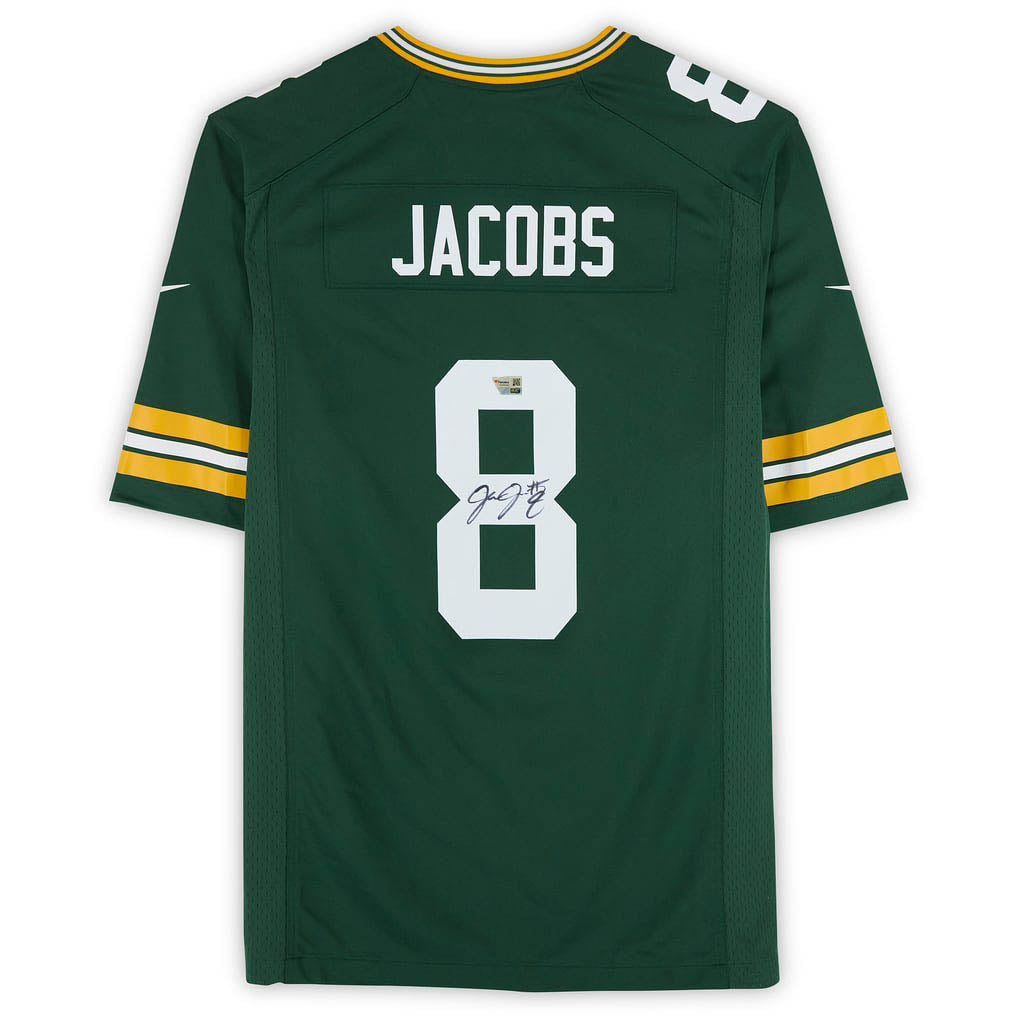 Josh Jacobs Autographed Green Bay Packers Green Nike Game Jersey Fanatics