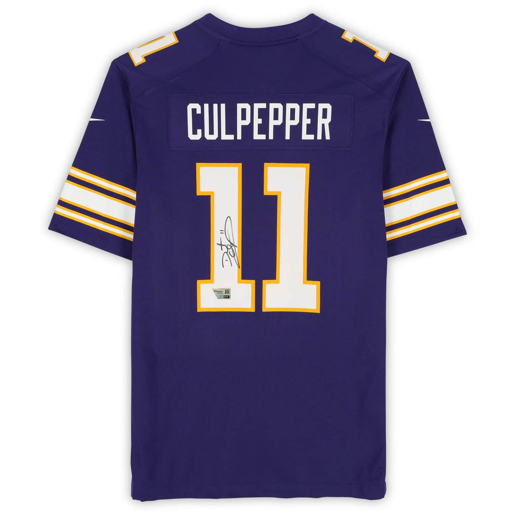 Daunte Culpepper Autographed Minnesota Vikings Purple Nike Throwback Game Jersey Fanatics