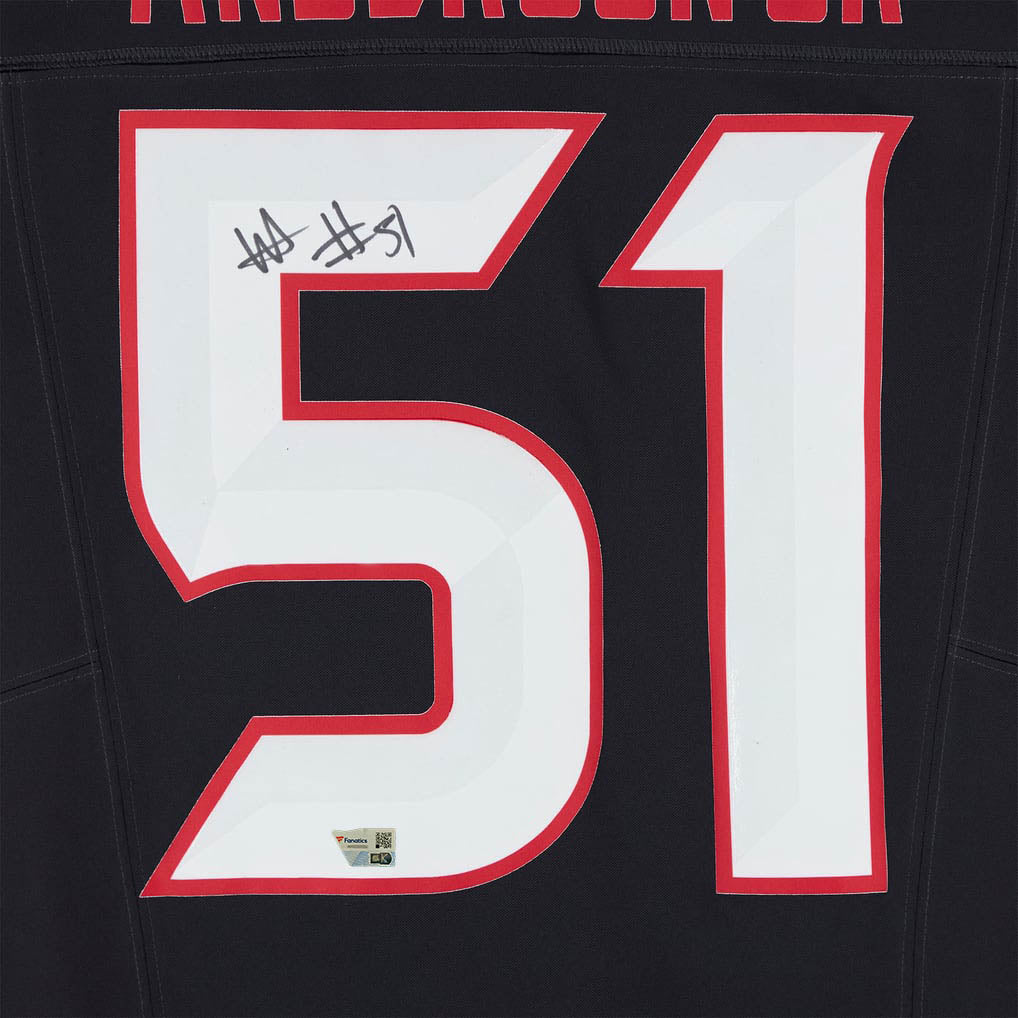 Will Anderson Jr. Autographed Houston Texans Navy Nike Vapor F.U.S.E. Limited Jersey Fanatics