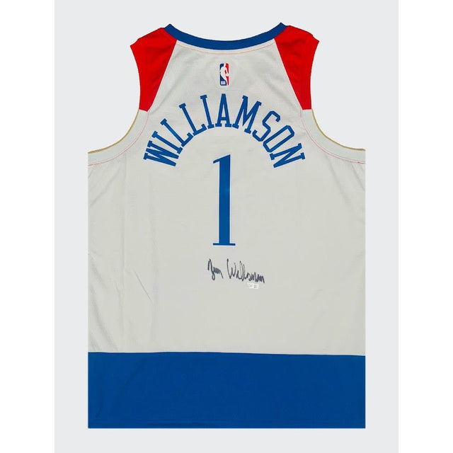 ZION WILLIAMSON Autographed New Orleans Pelicans Nike City Edition Jersey FANATICS