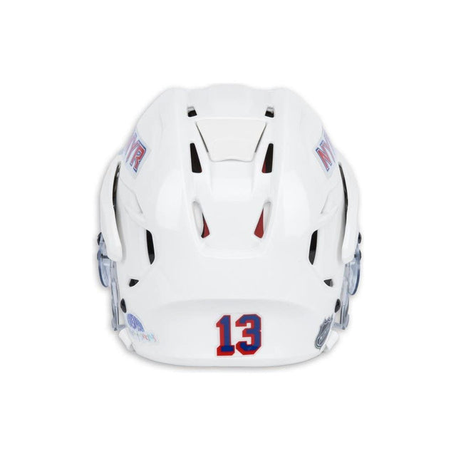 ALEXIS LAFRENIERE Autographed White Bauer New York Rangers Helmet UDA