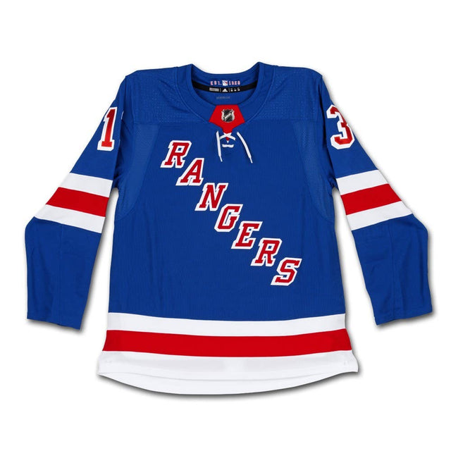 ALEXIS LAFRENIERE Autographed Authentic New York Rangers Adidas Blue Jersey UDA