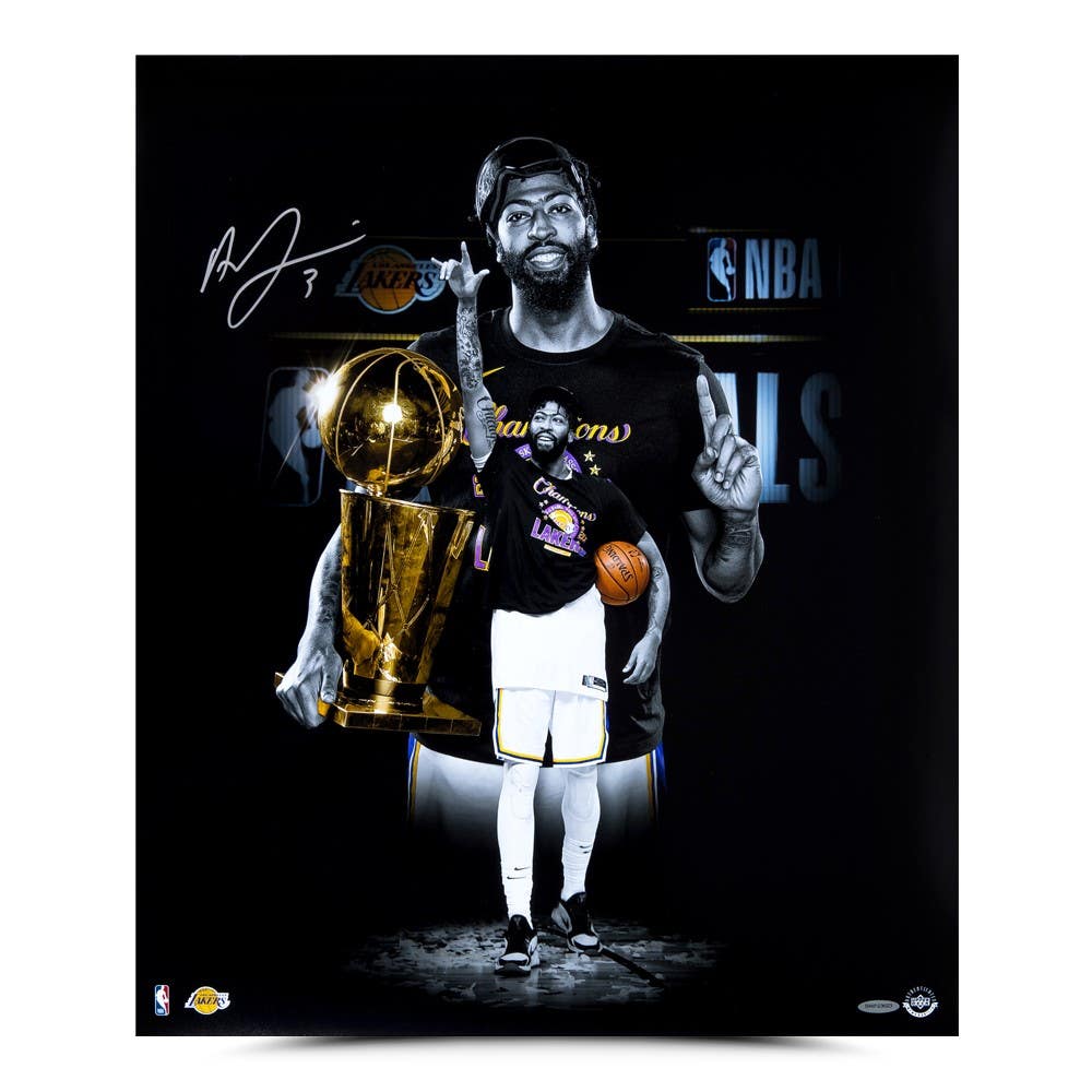 ANTHONY DAVIS Autographed Los Angeles Lakers “Top of the Mountain” 20x24 Photo UDA