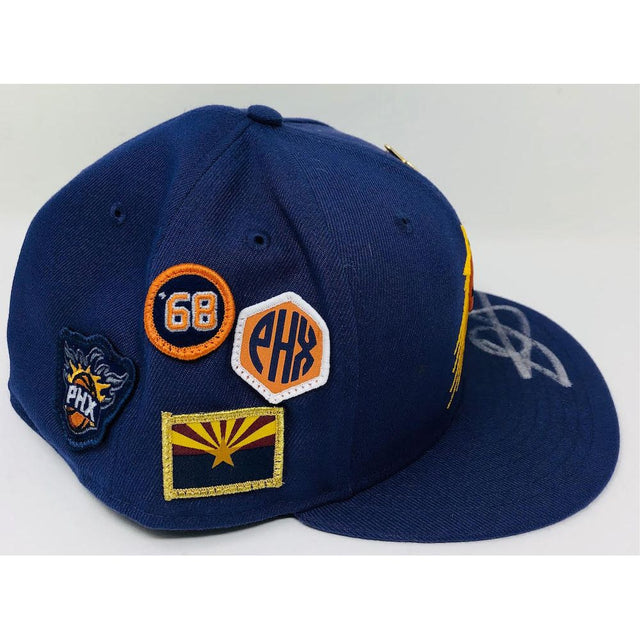 DEANDRE AYTON Autographed Phoenix Suns New Era 2018 Draft Day Cap GDL LE 1/22