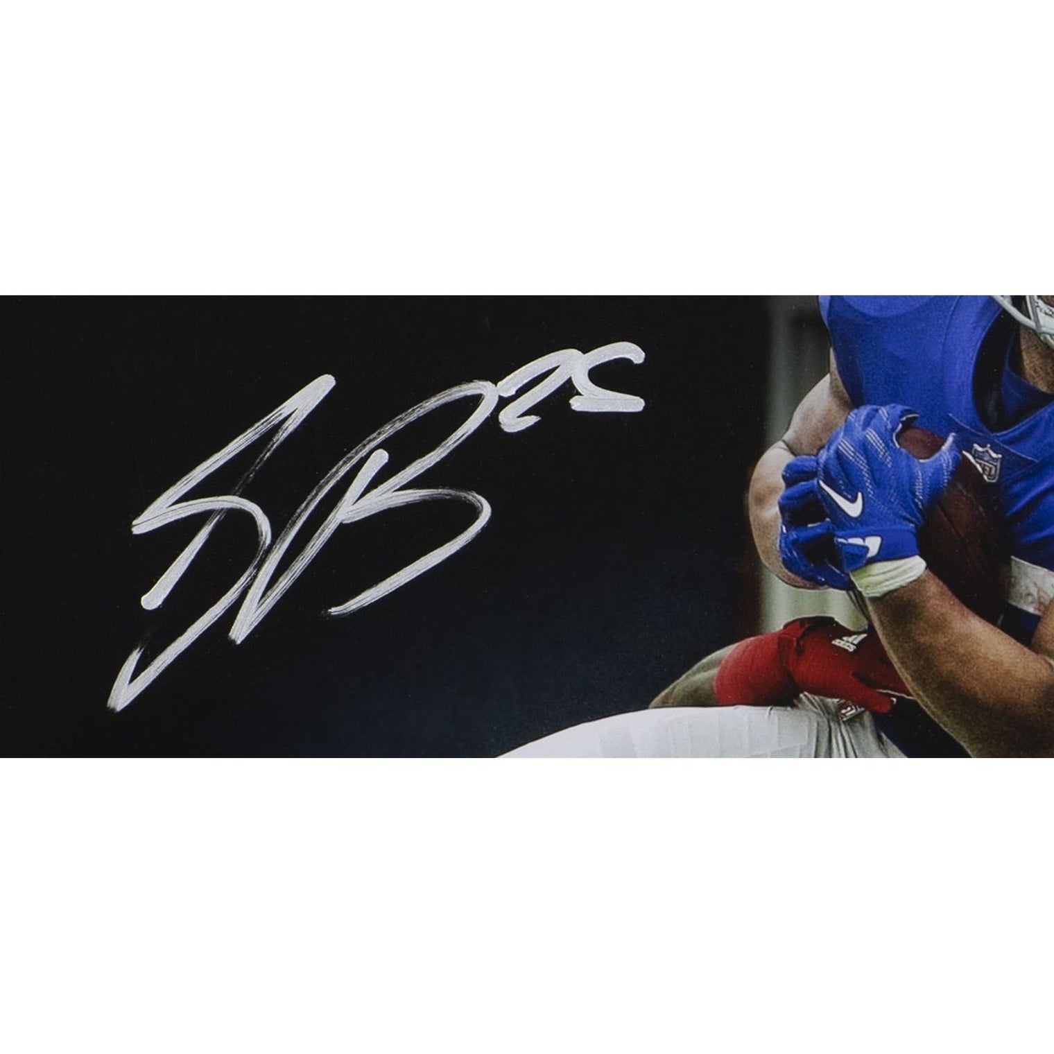 SAQUON BARKLEY Autographed New York Giants "Breakaway" 16x20 Photograph PANINI LE 6/126