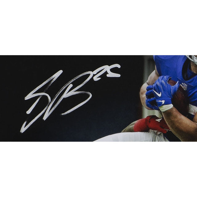 SAQUON BARKLEY Autographed New York Giants "Breakaway" 16x20 Photograph PANINI LE 6/126