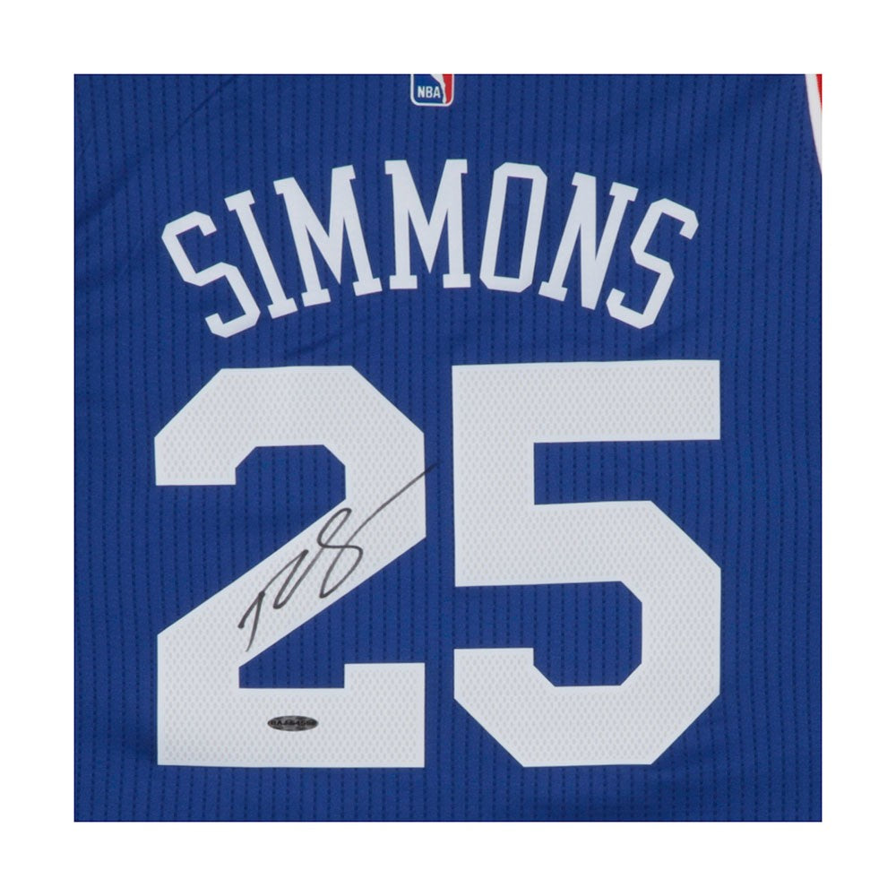 BEN SIMMONS autographed Philadelphia 76ers Away Jersey UDA