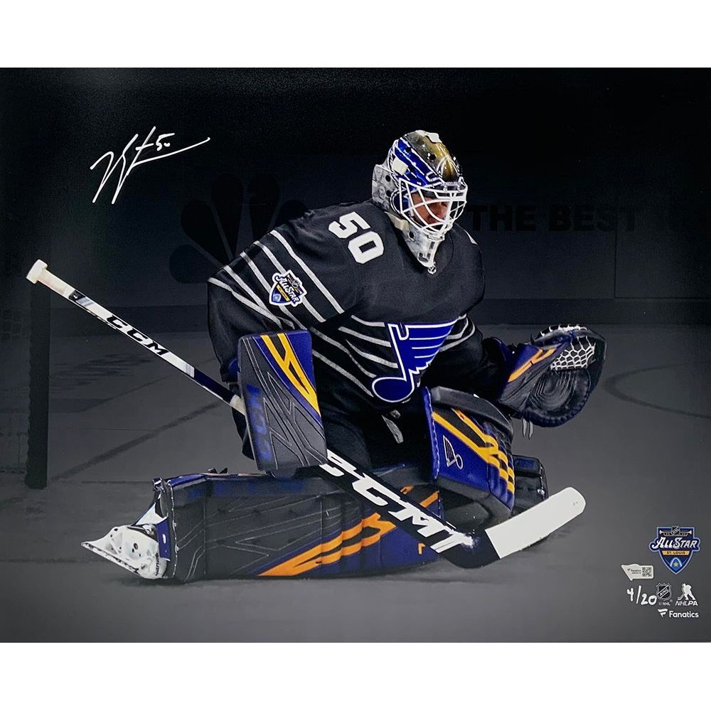 JORDAN BINNINGTON Autographed St. Louis Blues 2020 All-Star Game 16" x 20" Photograph FANATICS Limited to 20