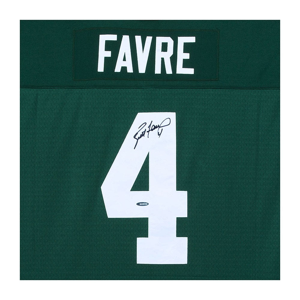 BRETT FAVRE Autographed Mitchell & Ness 1996 Replica Retired Player Jersey UDA