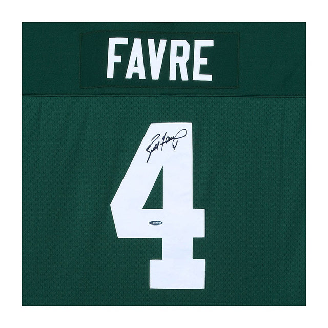 BRETT FAVRE Autographed Mitchell & Ness 1996 Replica Retired Player Jersey UDA