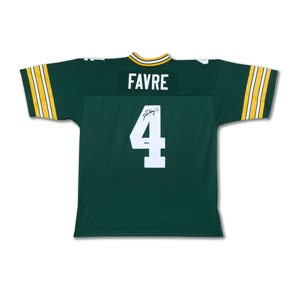BRETT FAVRE Autographed Mitchell & Ness 1996 Replica Retired Player Jersey UDA