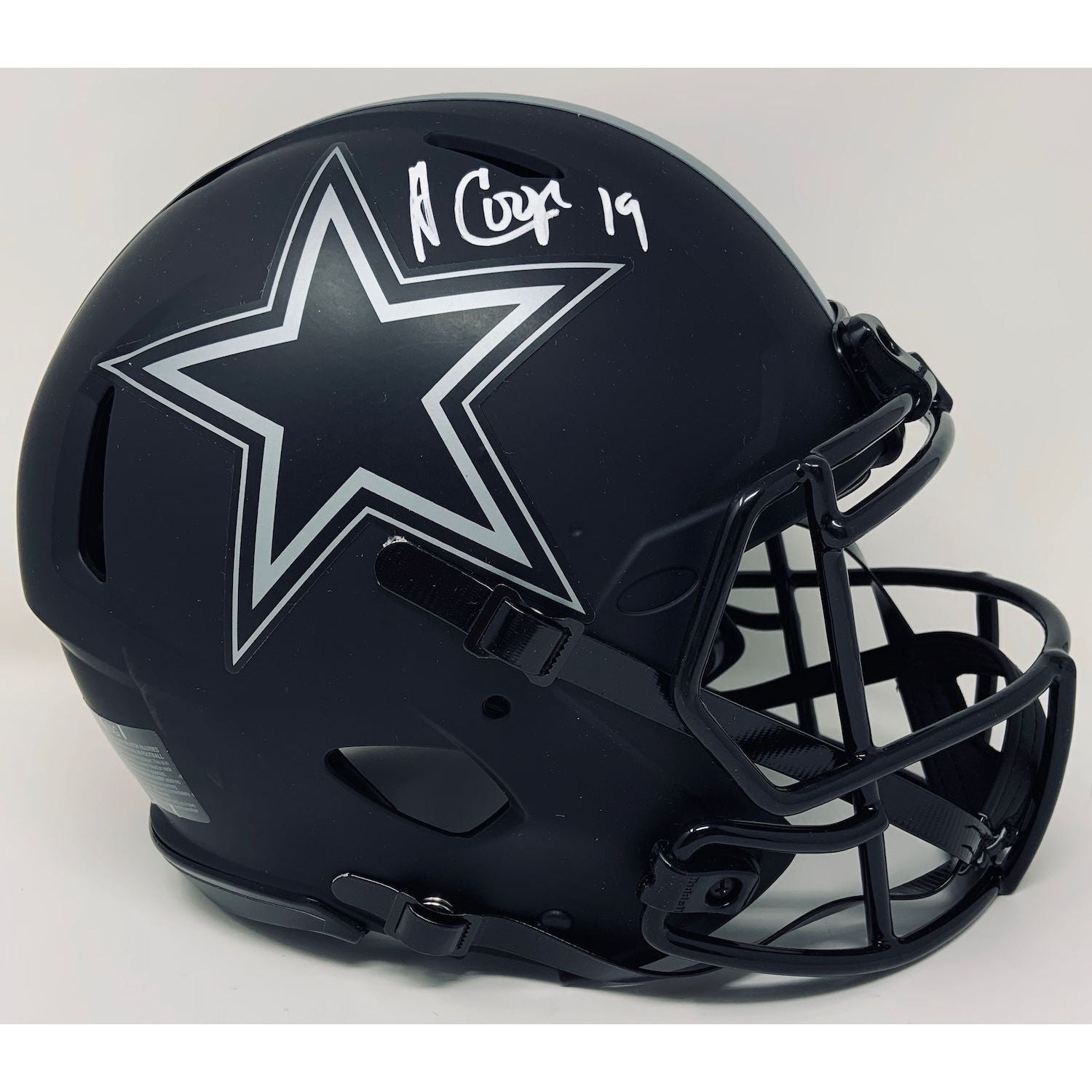 AMARI COOPER Autographed Dallas Cowboys Speed Eclipse Authentic Helmet FANATICS