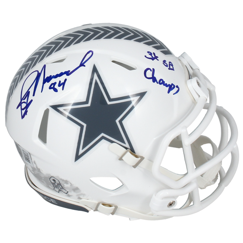 Jay Novacek Autographed "3x SB Champ" Cowboys 2024 STS Mini Helmet Beckett