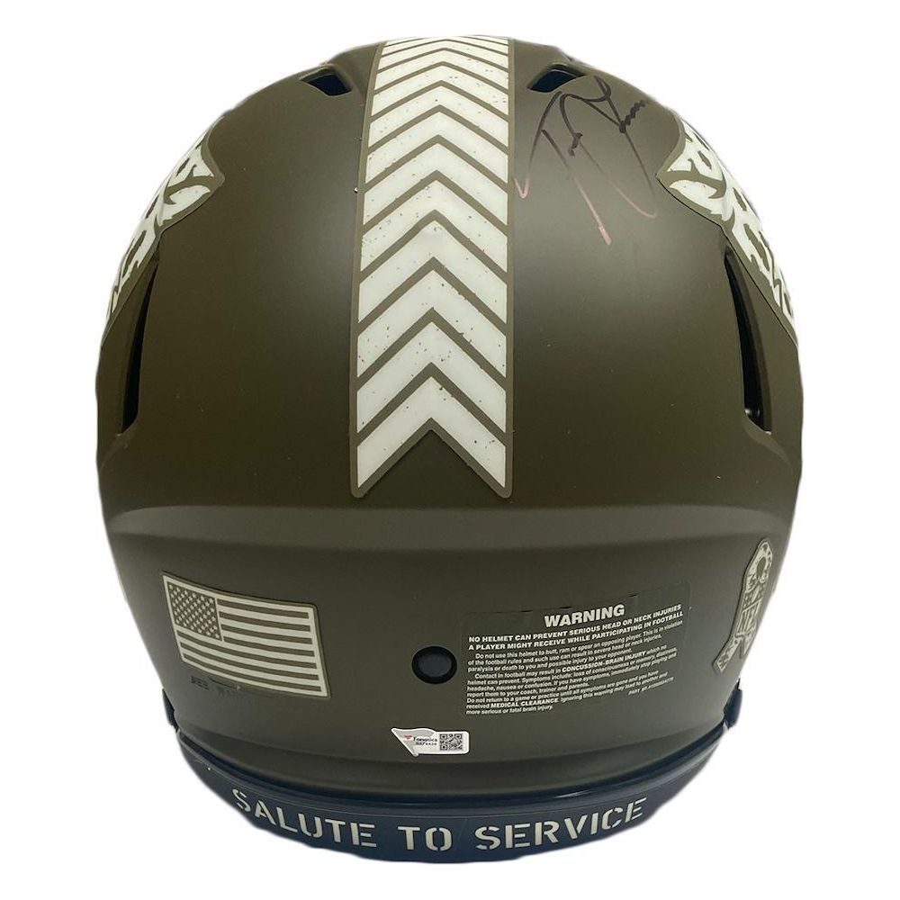 TREVOR LAWRENCE Autographed Jaguars STS Military Seal Visor Authentic Helmet FANATICS