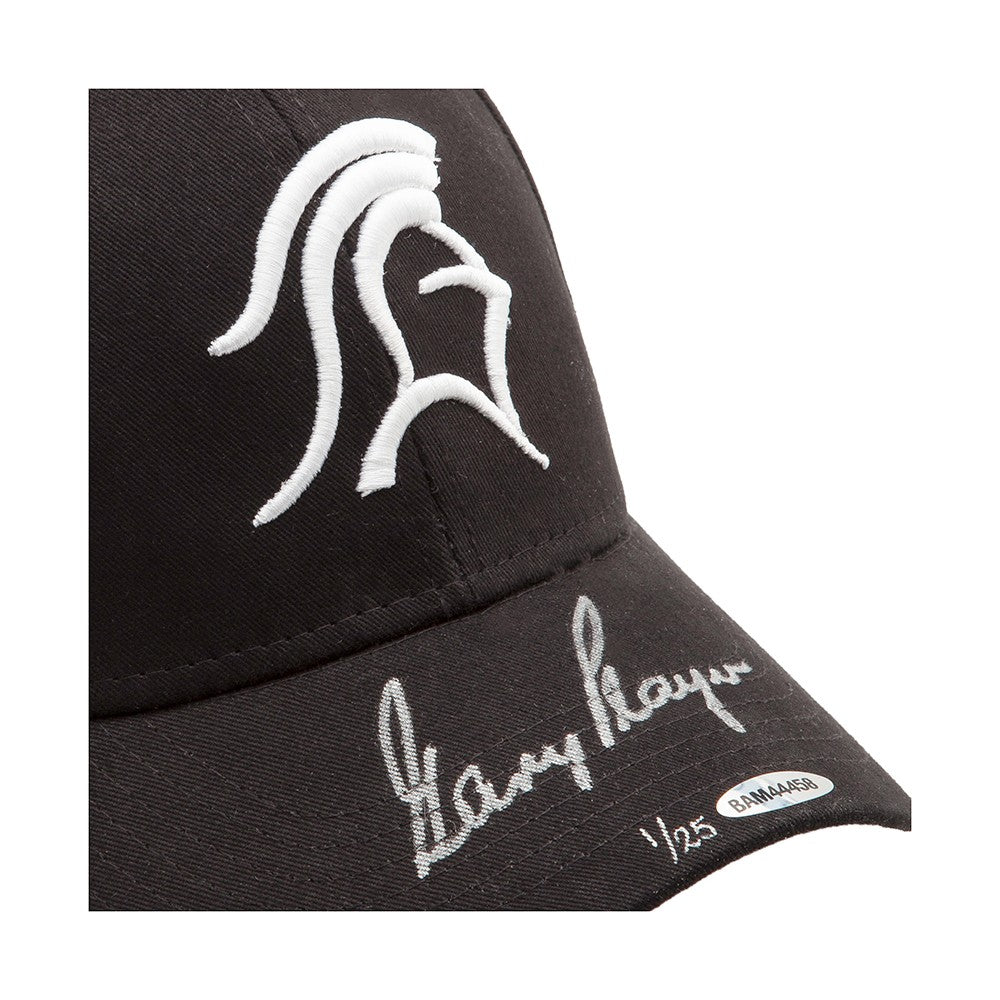 GARY PLAYER AUTOGRAPHED BLACK KNIGHT HAT UDA LE 25
