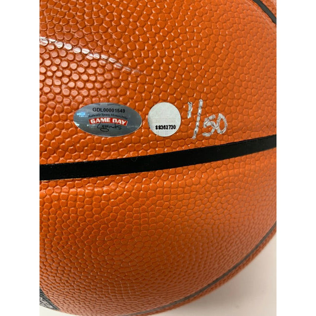 DEANDRE AYTON Autographed Phoenix Suns Logo Basketball GDL LE 1/50