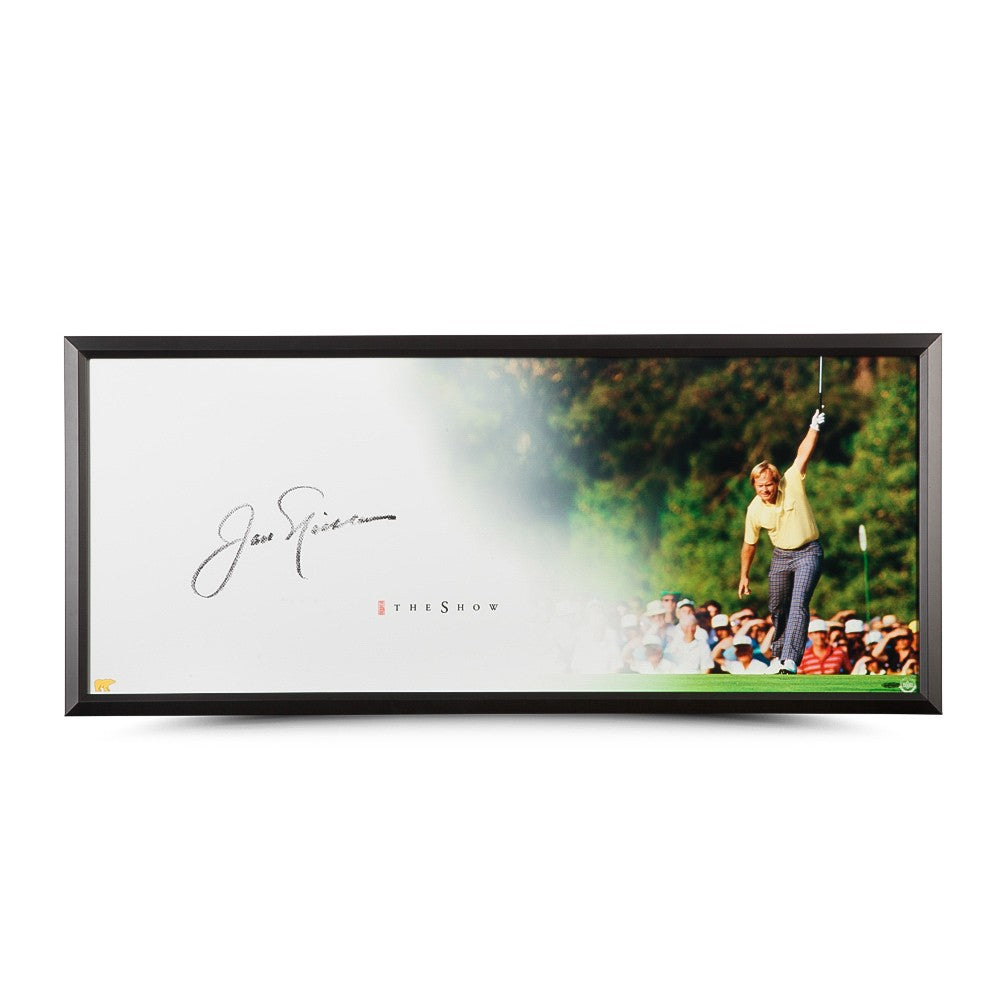JACK NICKLAUS Autographed Show "The Putt" Framed Display Piece UDA