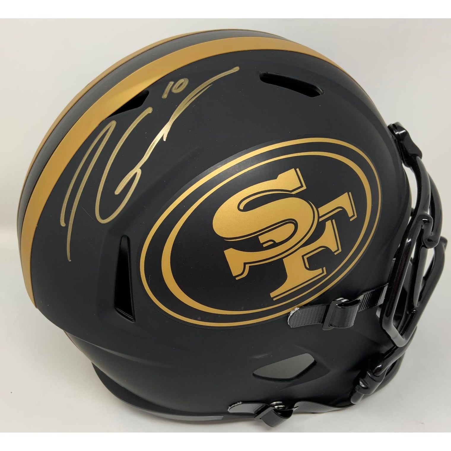 JIMMY GAROPPOLO Autographed San Francisco 49ers Eclipse Speed Full Size Helmet TRISTAR