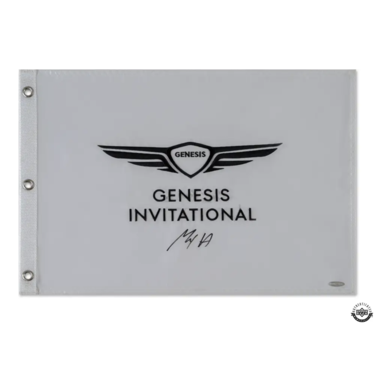 Max Homa Autographed Genesis Invitational Pin Flag UDA