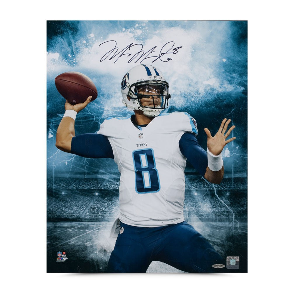 MARCUS MARIOTA Autographed Tennessee Titans "Stadium Series" 16 x 20 Photo UDA