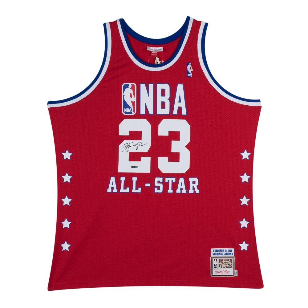 MICHAEL JORDAN Signed 1989 Red All-Star Jersey UDA