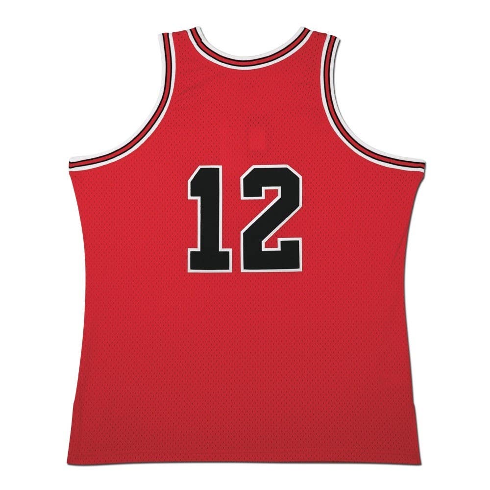 MICHAEL JORDAN Autographed 1990 Chicago Bulls Red No. 12 Authentic Mitchell & Ness Jersey UDA