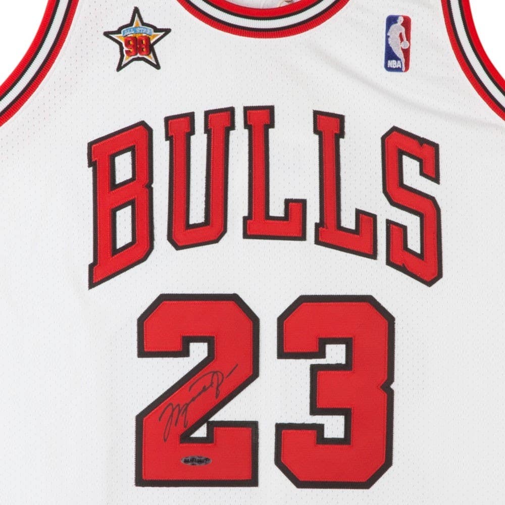 MICHAEL JORDAN Autographed 1998 NBA All-Star Game Chicago Bulls Mitchell & Ness Jersey UDA