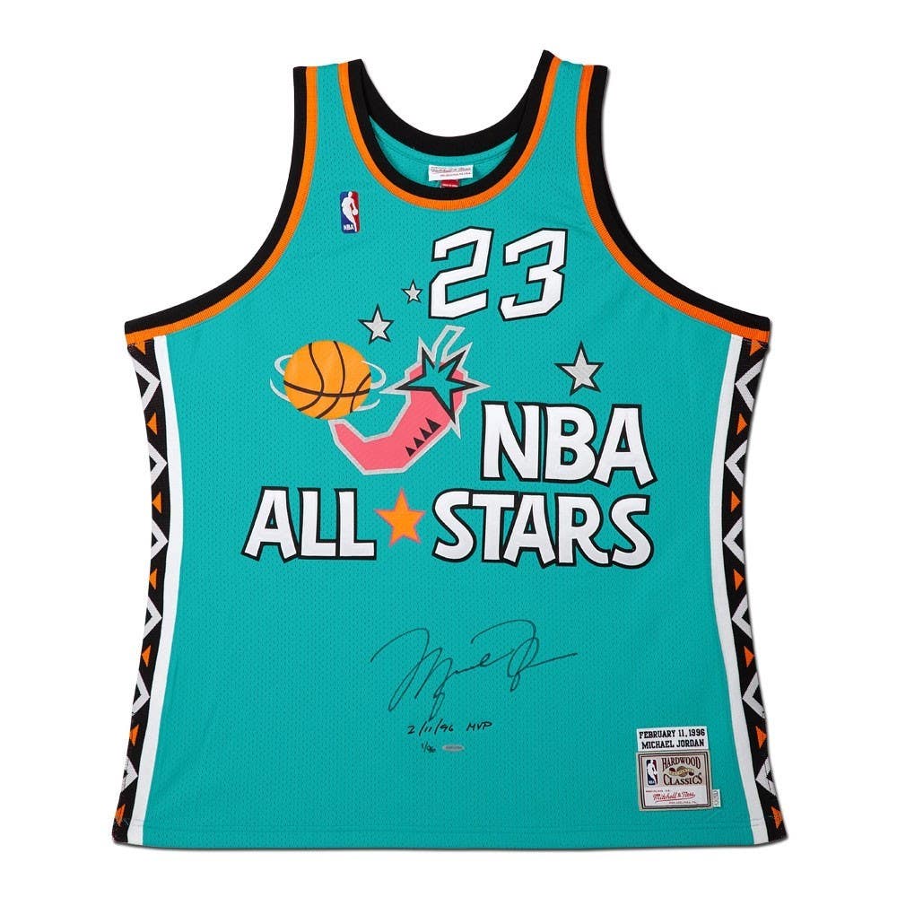 MICHAEL JORDAN Chicago Bulls Autographed & Embroidered 1996 All-Star Game East Authentic Mitchell & Ness Jersey UDA