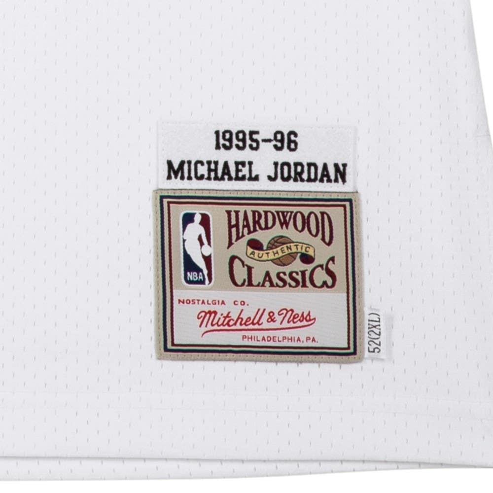 MICHAEL JORDAN Autographed & Inscribed 1995-96 White Chicago Bulls Authentic Mitchell & Ness Jersey UDA