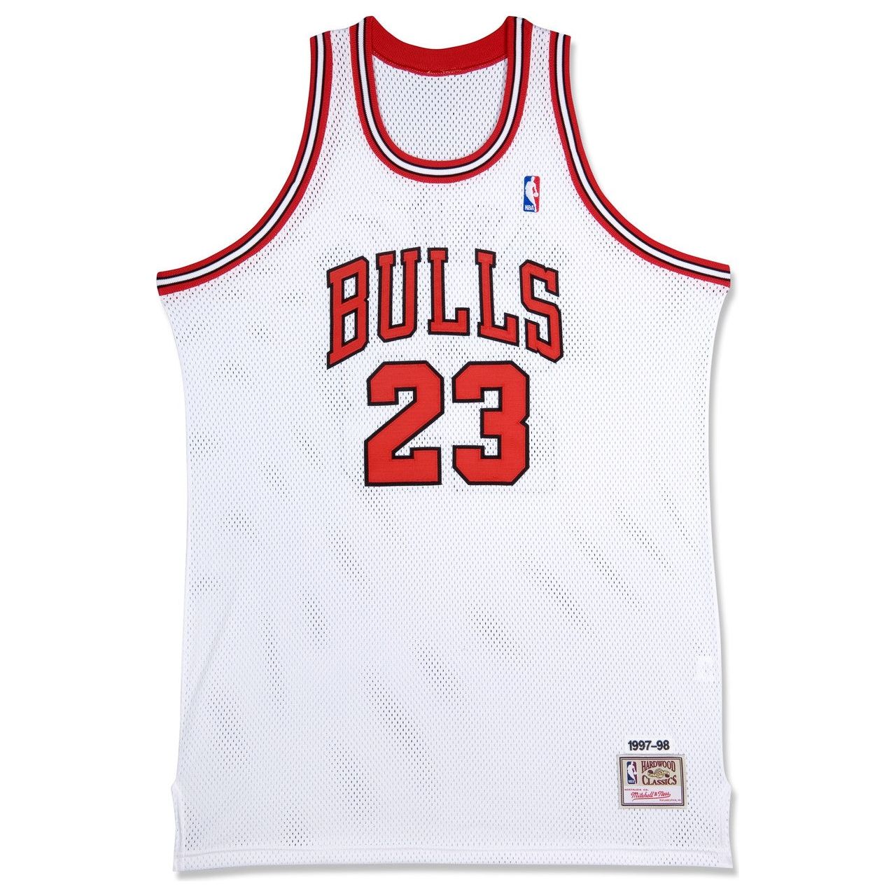 MICHAEL JORDAN Autographed Chicago Bulls White 1997-98 Authentic Mitchell & Ness Jersey UDA