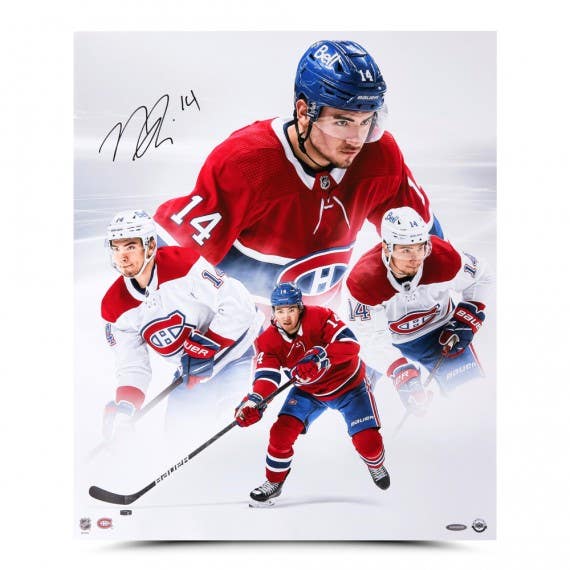 NICK SUZUKI Autographed Montreal Canadiens “Montreal Collage” 20x24 Photo UDA