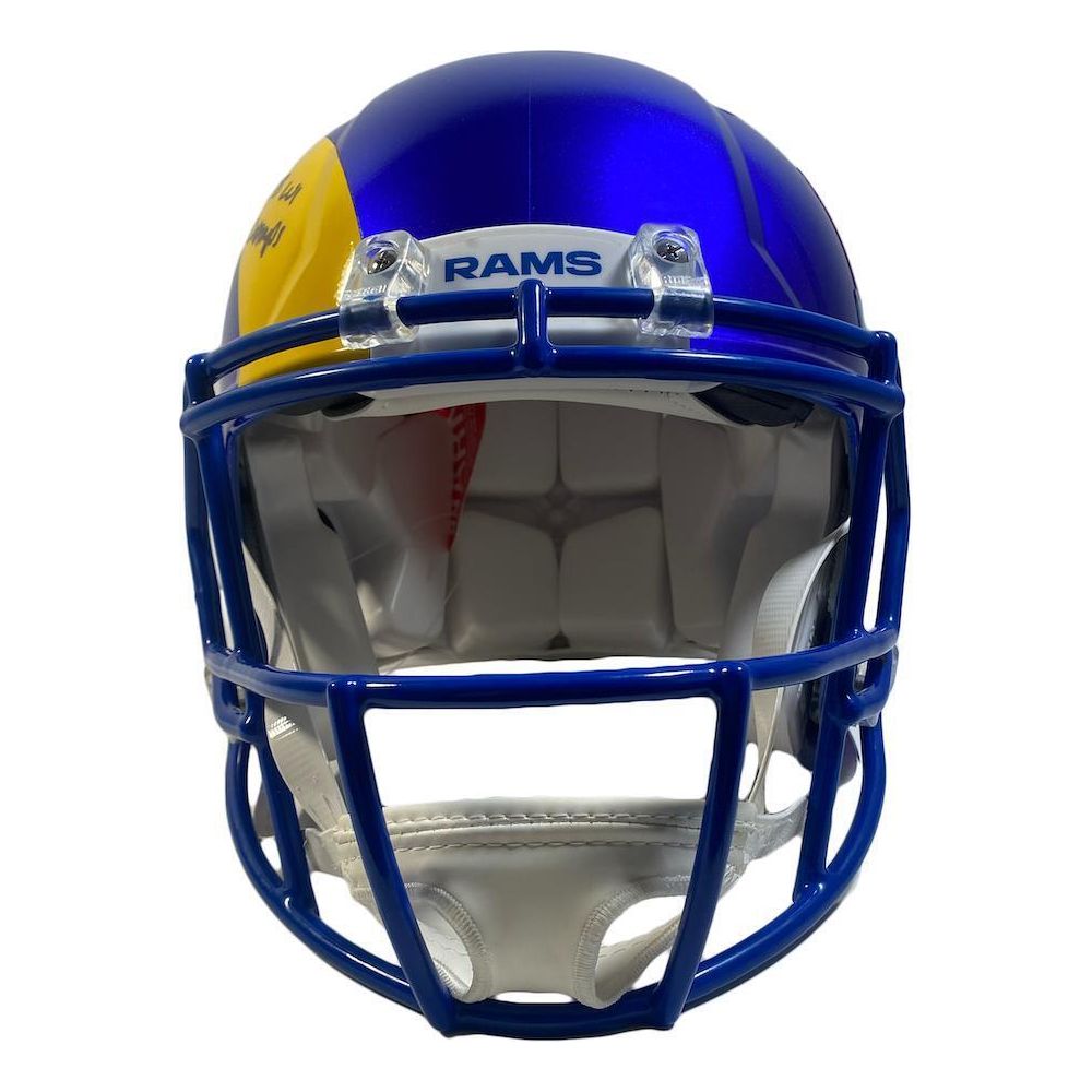 Matthew Stafrord Autographed "SB LVI Champs" Rams Authentic Helmet Fanatics