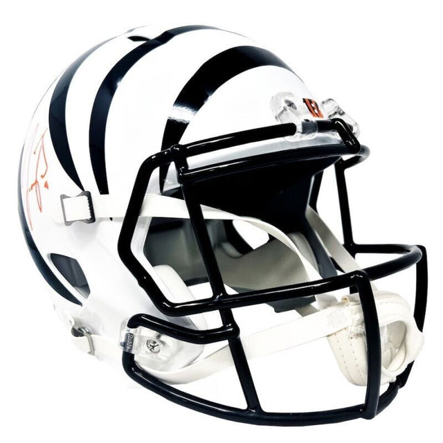 Joe Burrow Autographed Bengals White Alternate Full Size Speed Helmet Fanatics