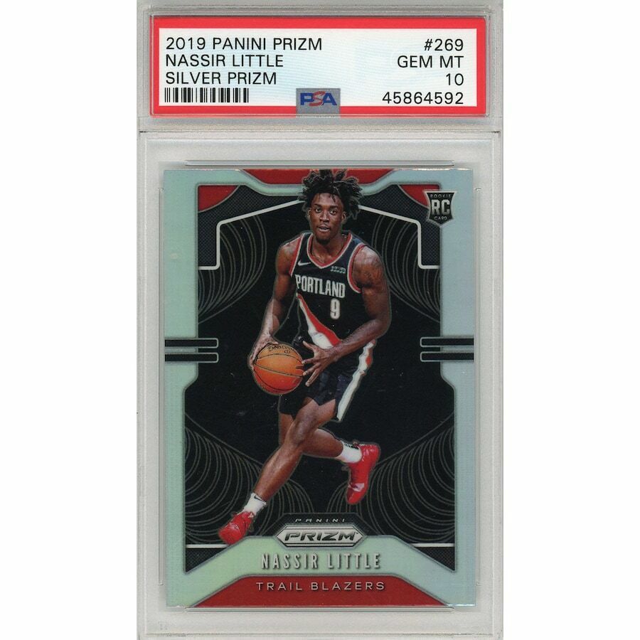 NASSIR LITTLE Portland Trail Blazers 2019 Panini Prizm RC #269 PSA Gem Mint 10