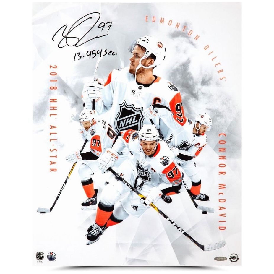 CONNOR McDAVID Signed / Inscribed "All-Star Collage" 16 x 20 Photograph UDA