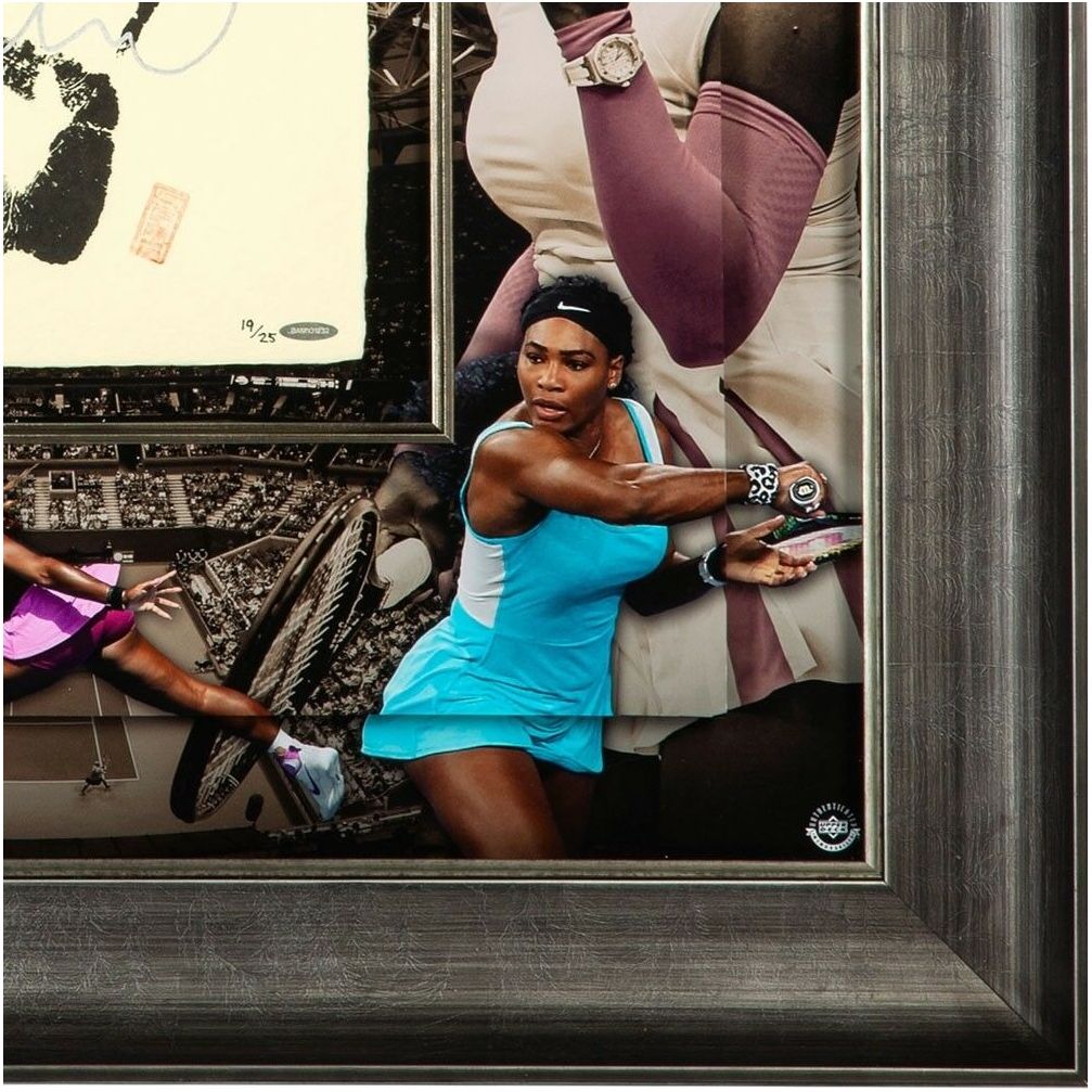 SERENA WILLIAMS Autographed Tegata 36" x 36" Display Piece Limited Edition of 25 UDA