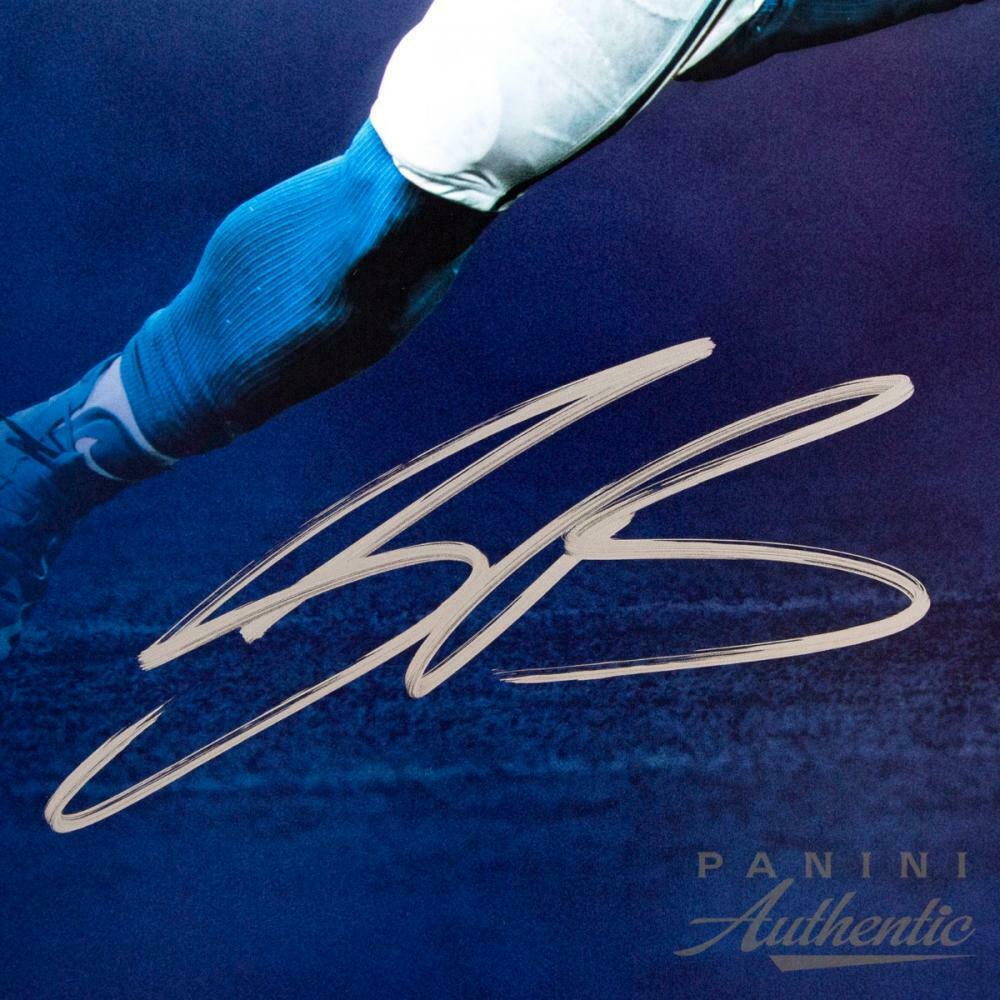 SAQUON BARKLEY Autographed New York Giants "NY" 18 x 24 Photograph PANINI - Limited Edition of 126